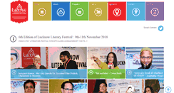 Desktop Screenshot of lucknowliteraryfestival.com